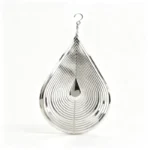 Home 3D Water Droplets Metal Wind Spinner– Kinetic Light Refractor & Garden Kinetic Art