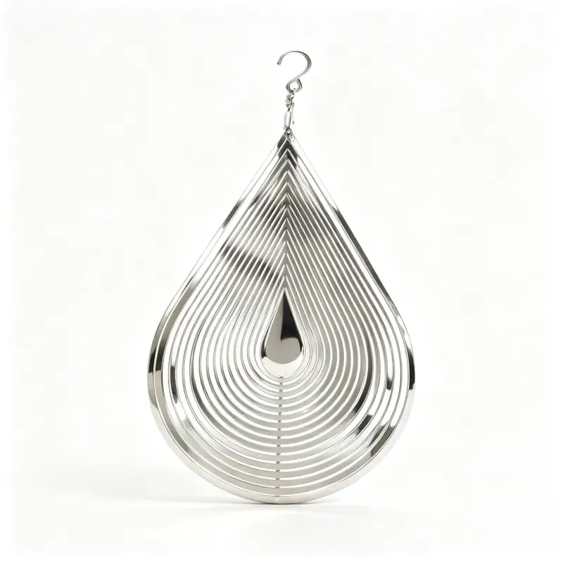 3d water droplets metal wind spinner 3d water droplets metal wind spinner